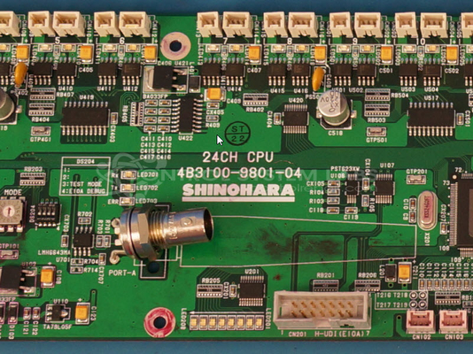 24CH CPU SHINOHARA Printer Circuit Board 4KB3100-9801-04